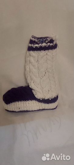 Вязанные Сапожки ручная вязка