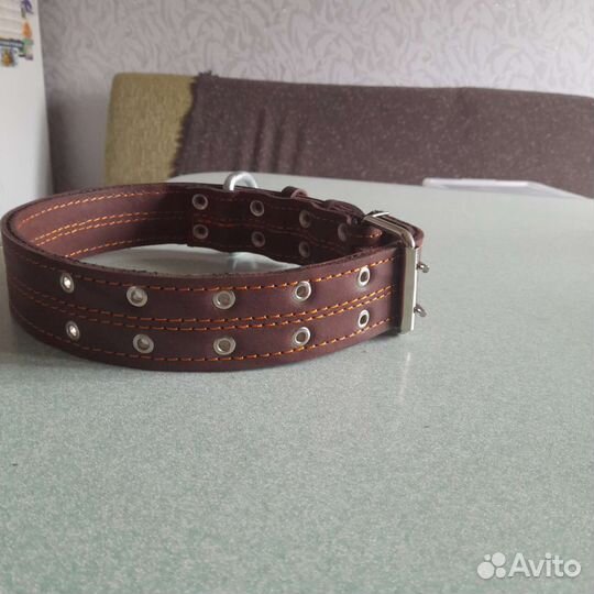 Кожаный ошейник для собак