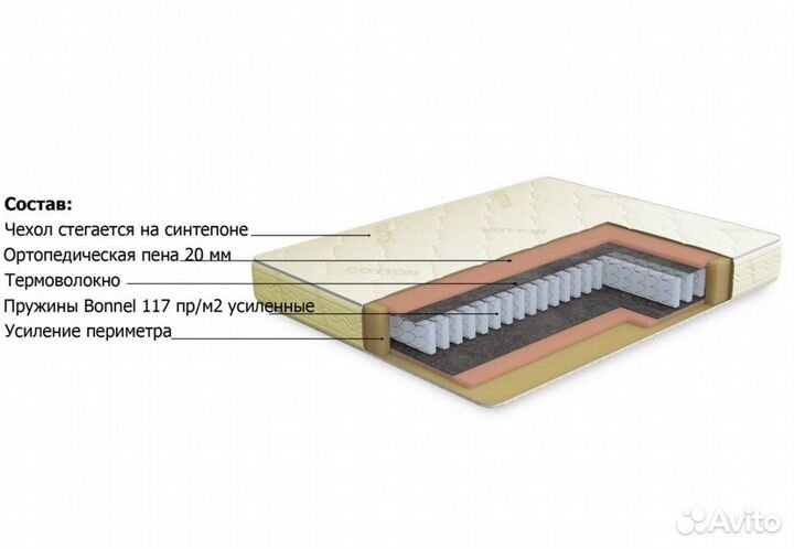 Матрас Классик-Оптима 90х190
