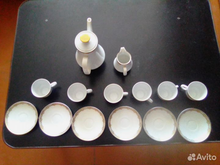 Кофейный сервиз фарфор гдр Кольдиц
