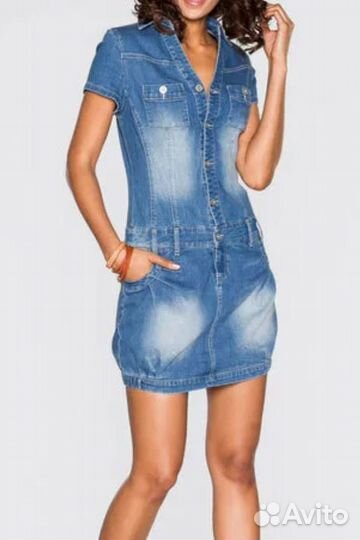 Платье джинсовое Bonprix