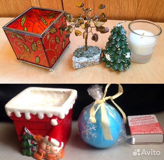 Подсвечники свечи панно шары декор