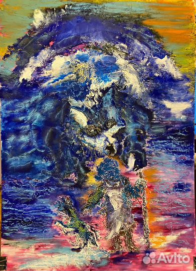 Картина абстракция большая