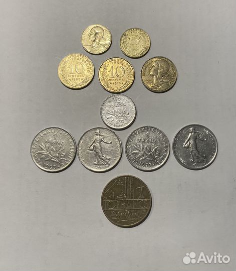 Монеты Европы (3) Франция-Испания-Италия