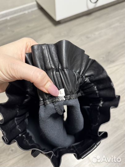 Шорты женские кожаные 44