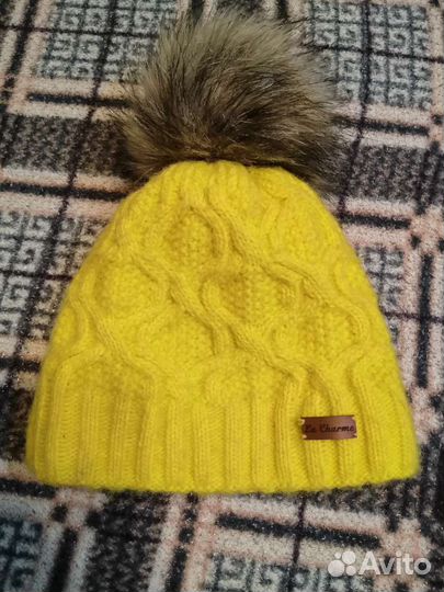 Шапка зимняя для девочки, на обхват головы 48-50см