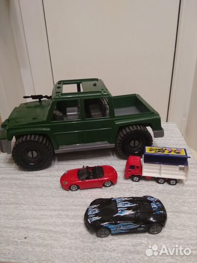 Машинки набором, военная, машина со звуком
