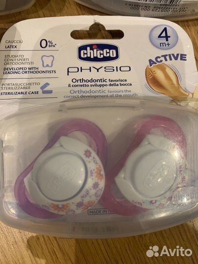 Соска пустышки chicco physio (4м+)