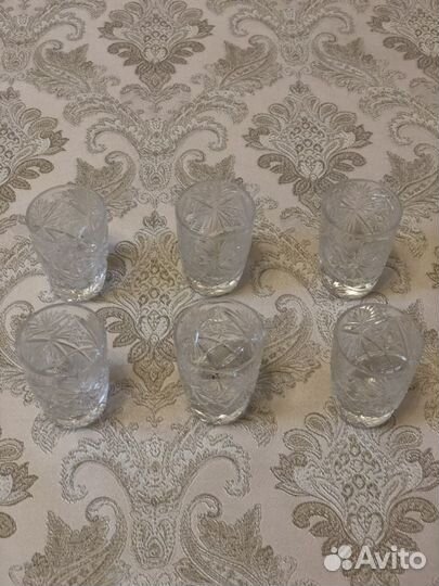 Рюмки хрустальные
