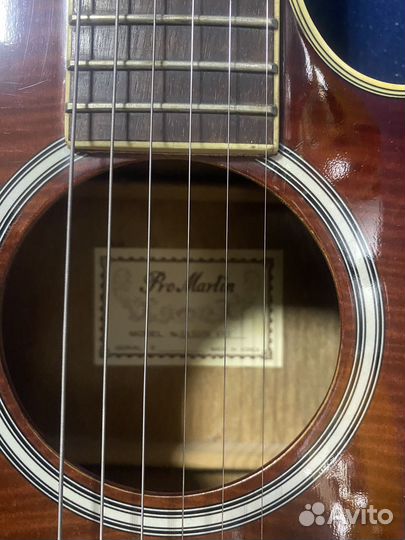 Электро Акустическая гитара pro martin custom