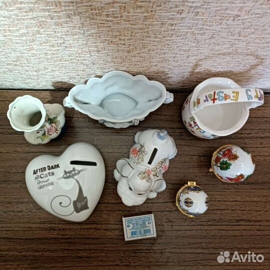 Копилки, вазочка, шкатулка, конфетница