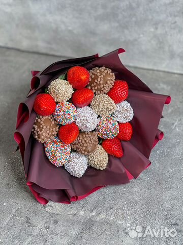 Клубничный букет из клубники 4