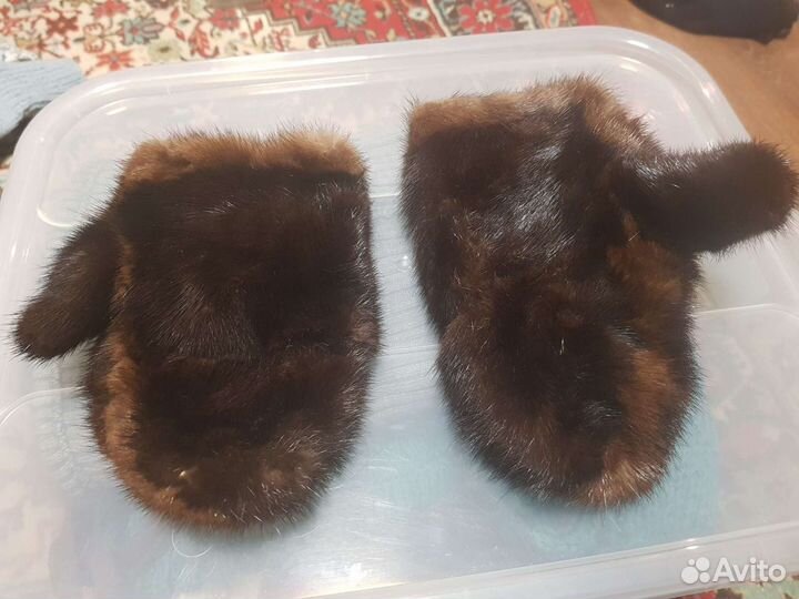 Варежки норковые