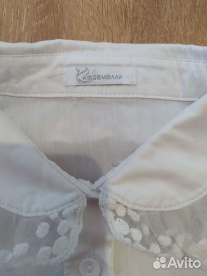 Блузка школьная Карамели 128