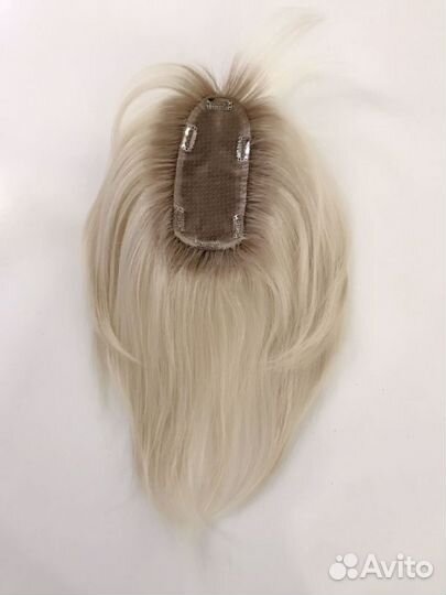 Накладка из натуральных волос с чёлкой 25см
