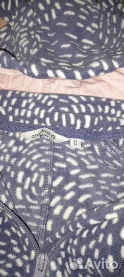 Поддева для девочки 74 размер, флис, crockid