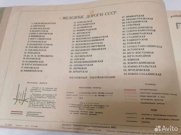 Альбом схем железных дорог СССР 1948 года