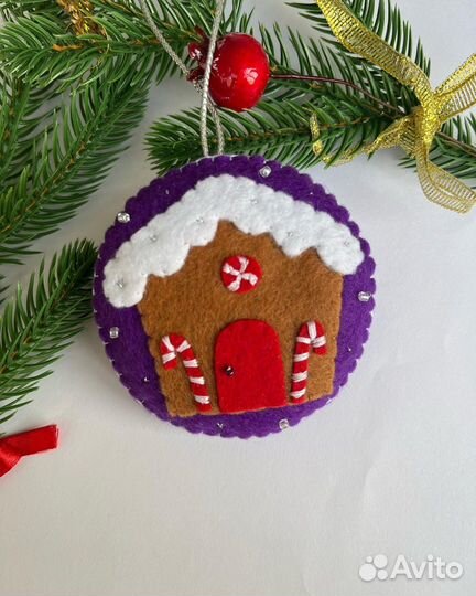Фетровые ёлочные игрушки