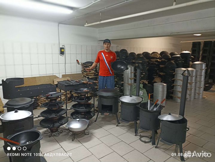 Казан Чугунный с Печью Новый