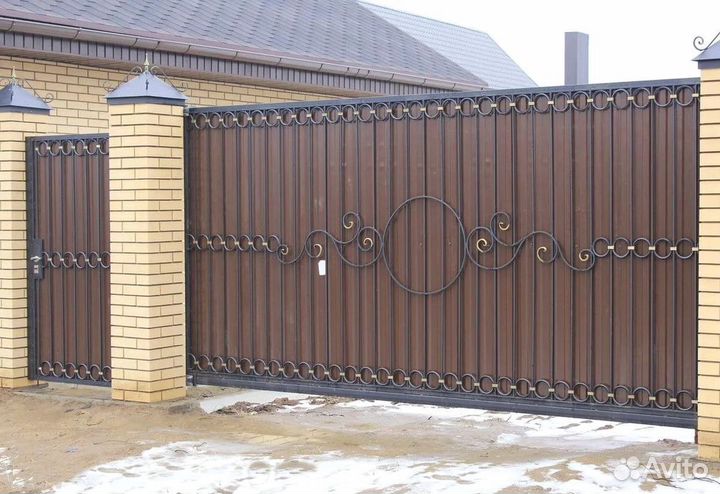 Откатные ворота под ключ