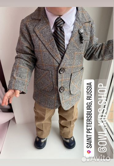 Костюм с пиджаком 86 92 размер