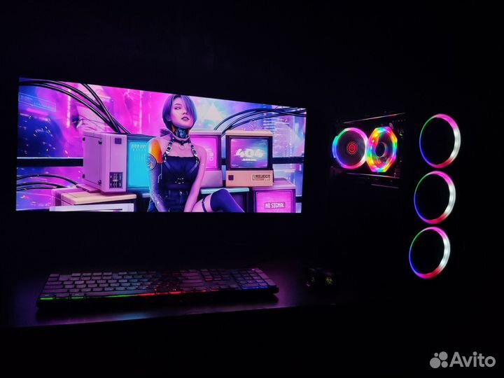 Игровой комплект гарантия + Монитор + пк RX5700