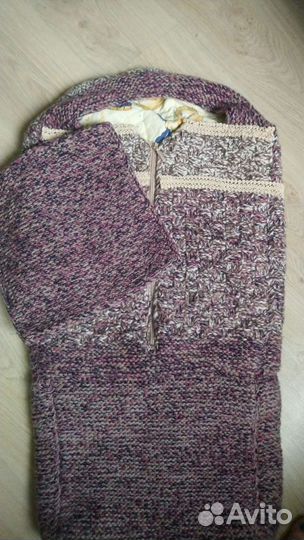 Конверт в коляску зимний ручная работа