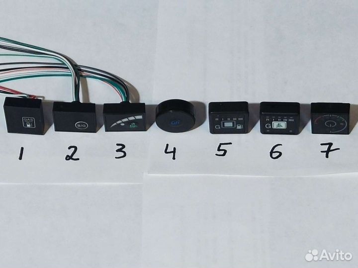 Кнопка переключения гбо. Пропан. Метан