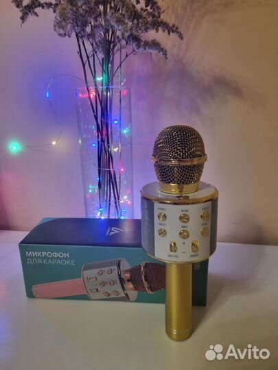 Беспроводной микрофон-колонка для караоке