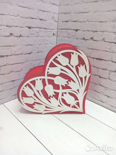 Подарочная коробочка в виде сердца