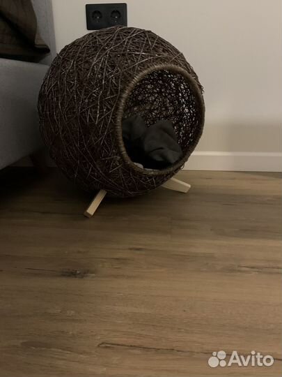 Лежанка -домик из джута для хвостиков