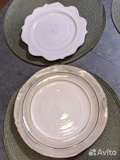 Тарелки керамика плоские оригинальные