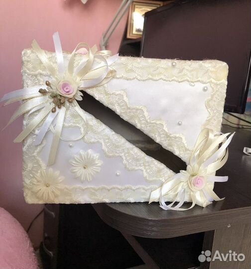 Свадебная коробка для денег