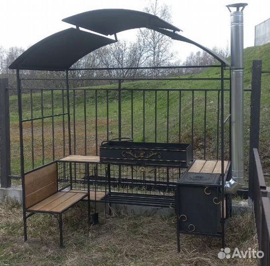 Мангал со столиком