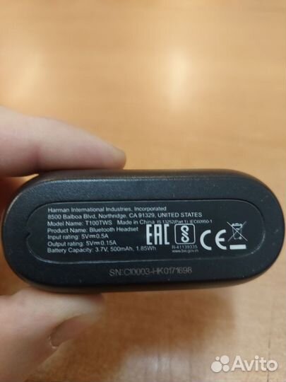 Кейс Чехол для Беспроводных наушников jbl t100tws