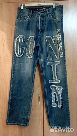 Джинсовый костюм мужской, размер 48, Lamborghini