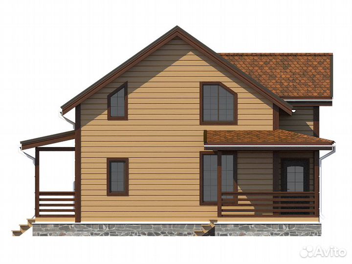 Двухэтажный каркасный дом 156 м2 под ключ