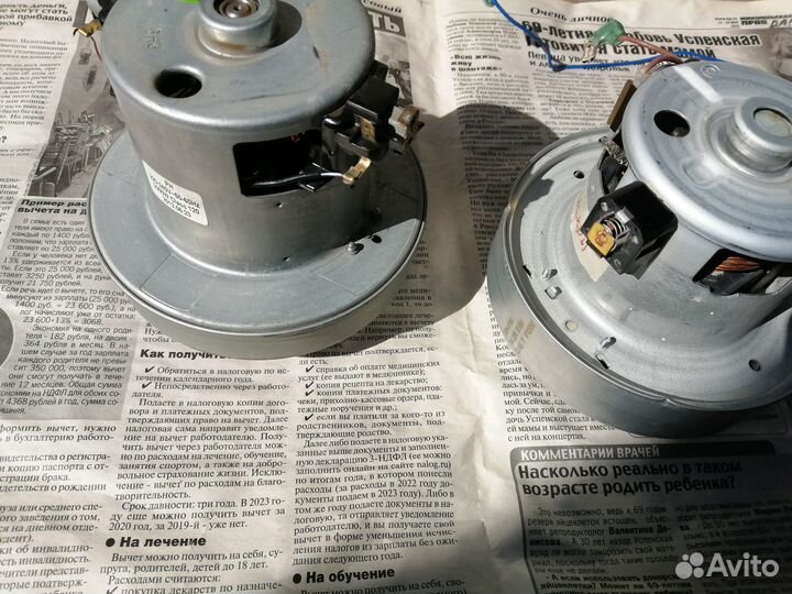 Двигатель от пылесоса - искрит