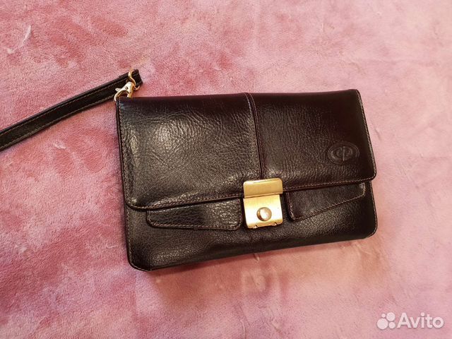 Барсетка кожаная мужская новая