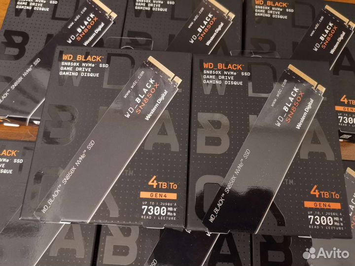 4TB WD Black SN850X SSD M2 NVMe, для Playstation 5
