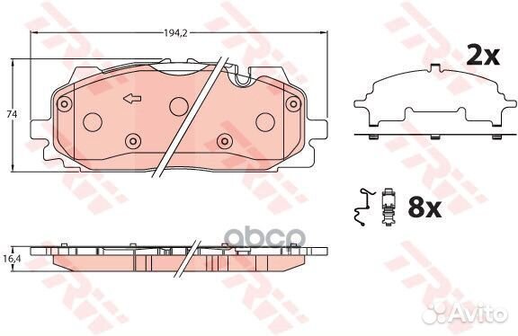 Колодки передние VAG A4(B9) /A5 II/A8 IV/Q5 II/Q