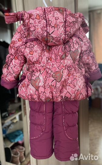 Зимний комбинезон для девочки 92