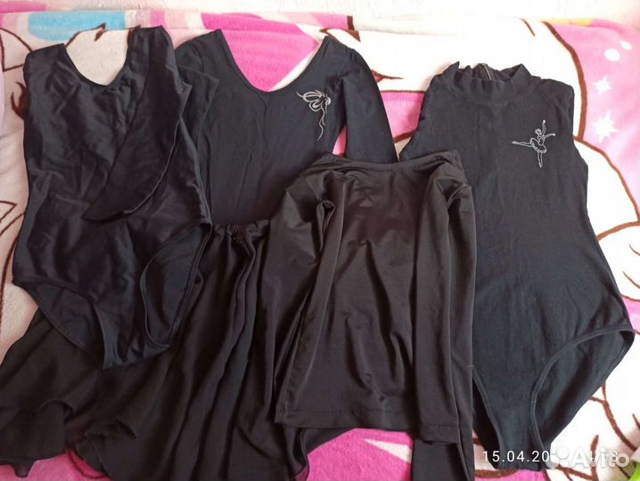 Гимнастический купальник с юбкой