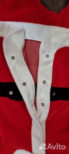 Костюм новогодний дед мороз детский