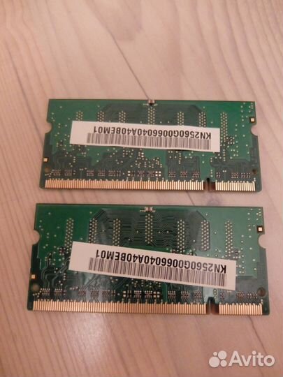 Озу Hynix DDR2 PC2-4200 (533Mhz) 2 x 256 MB