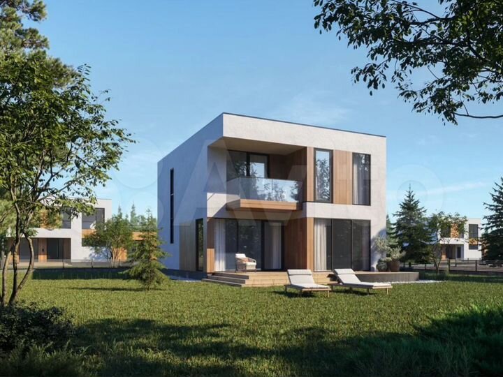 Коттедж 180 м² на участке 10 сот.