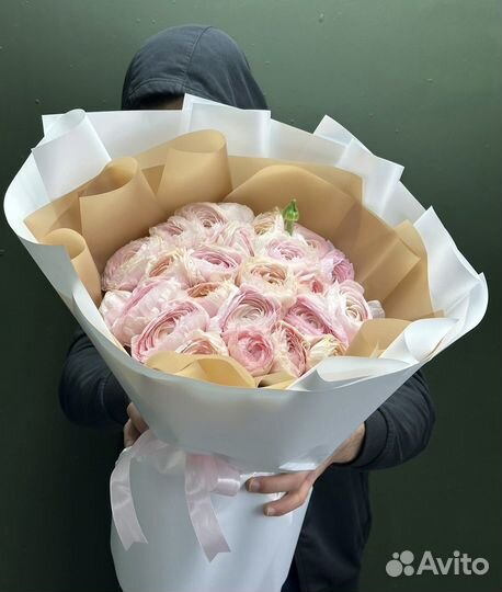 Ранункулюсы Букет с Доставкой, Цветы Ранункулюсы