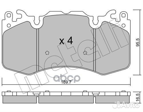 Колодки тормозные 22-1024-0 Metelli