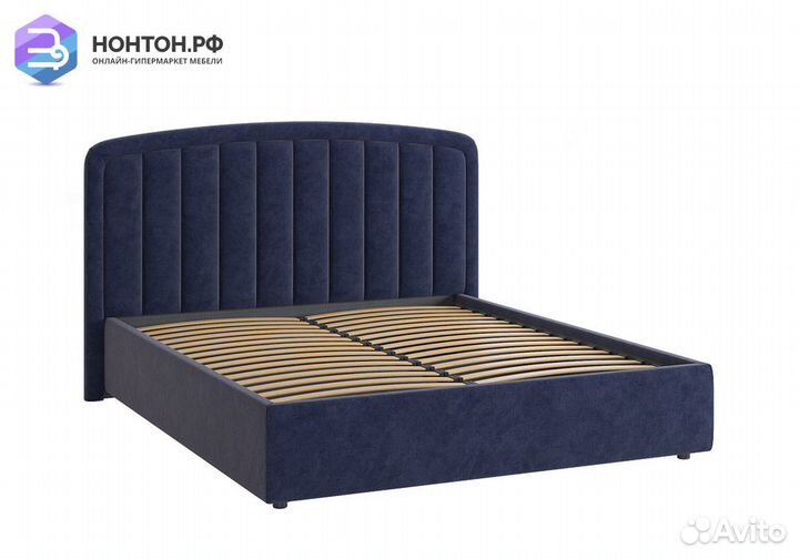 Кровать Сиена 2 1.6 м синяя