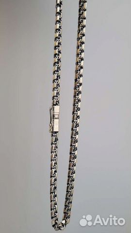 Серебряная цепь Бисмарк с крестом 90грамм объявление продам